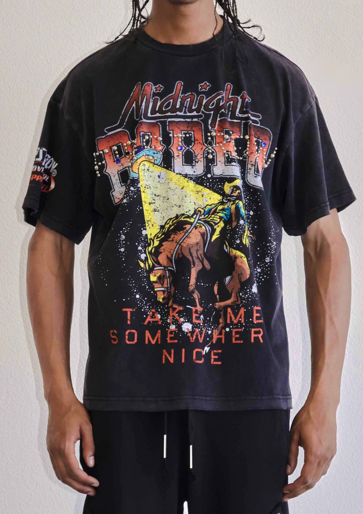 MIDNIGHT RODEO STRANGE FLASH TEE: Black / M