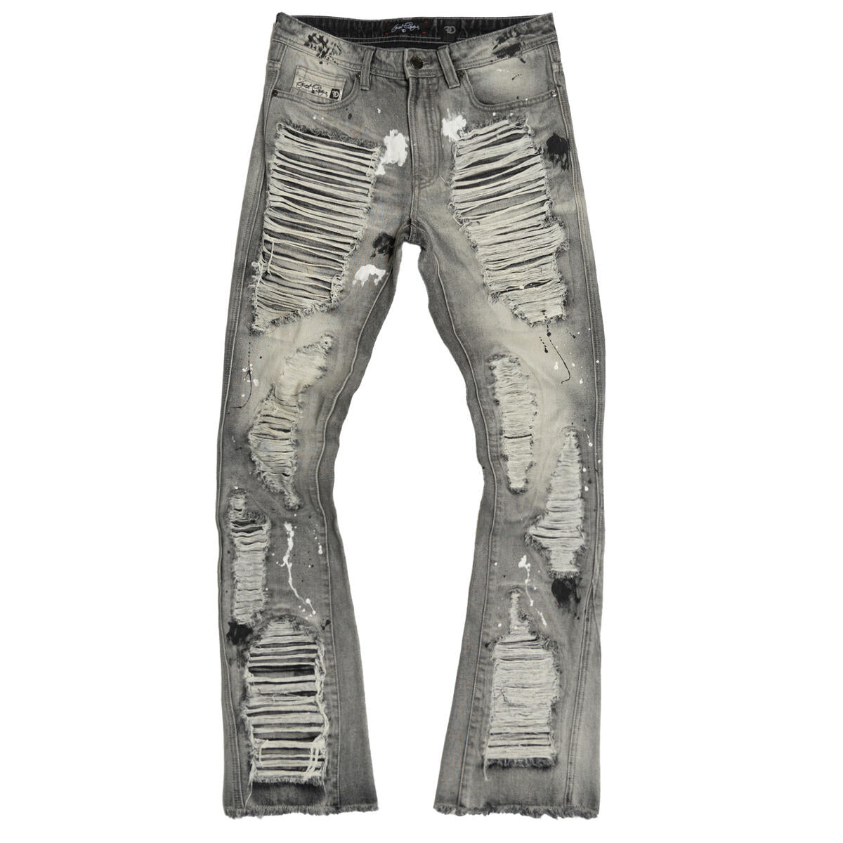 FROST BASEL DISTRESSED STACKED JEANS