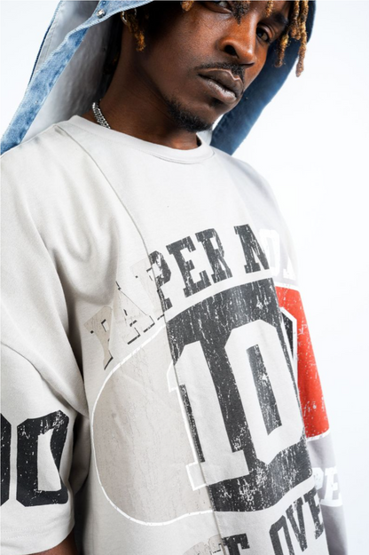 HEART OVER GREED PANEL TEE