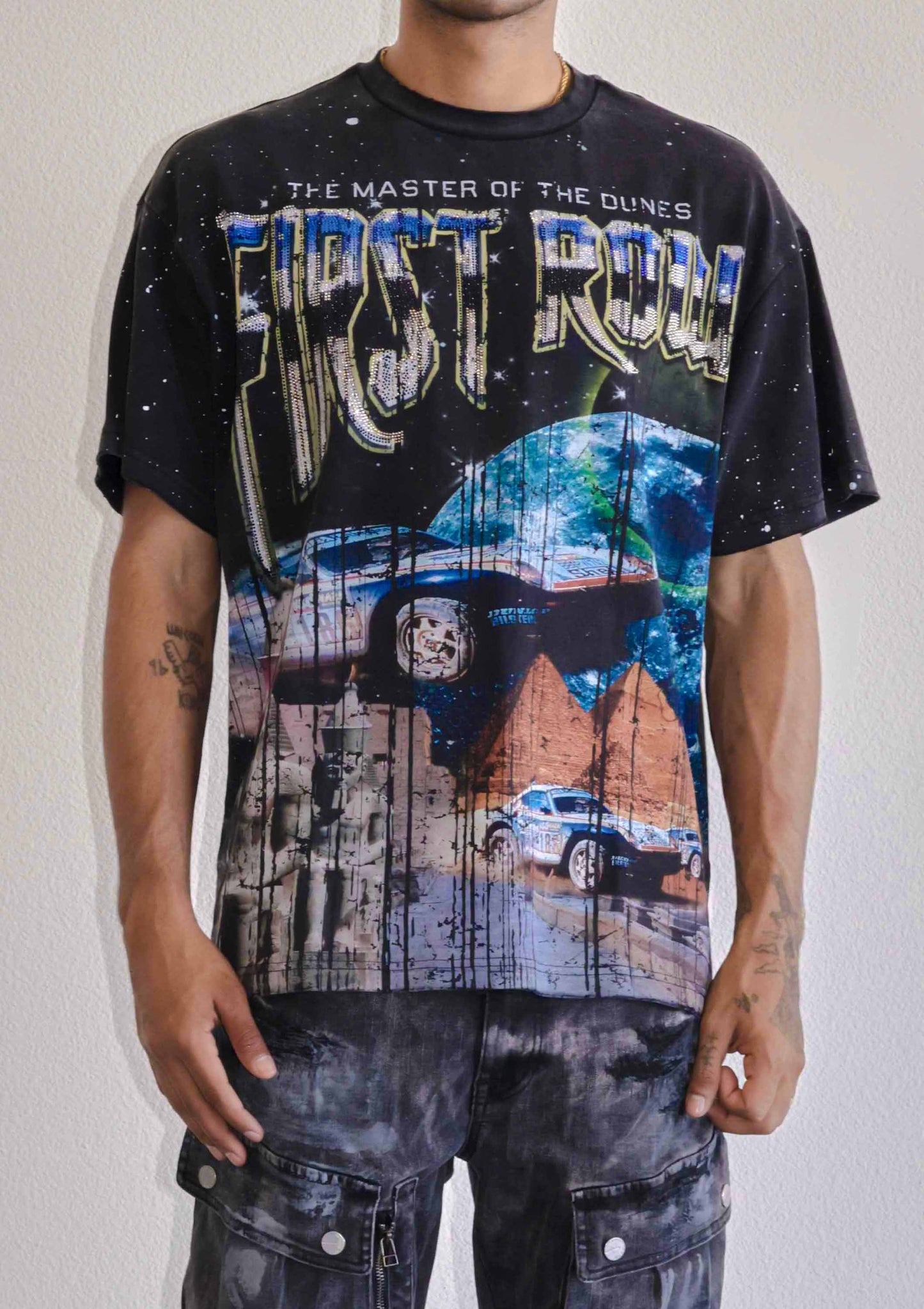 DEATH ROAD COSMOS TEE: Black / XL