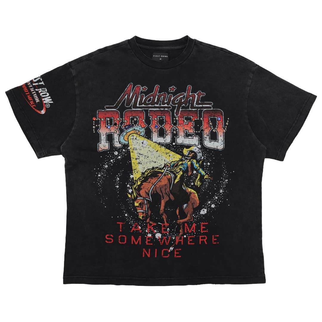 MIDNIGHT RODEO STRANGE FLASH TEE: Black / M